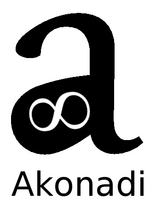 Thumbnail for File:Akonadi logo jstaniek txt.png